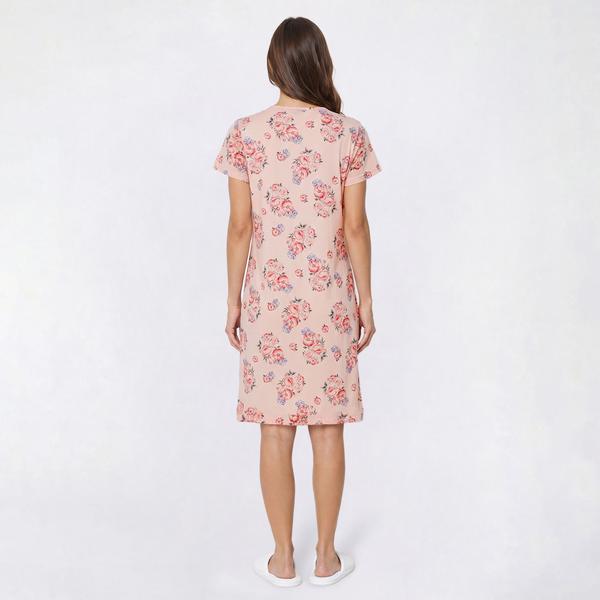 Womens Elizabeth & Nicole Blush Floral Lace Nightgown alternate view